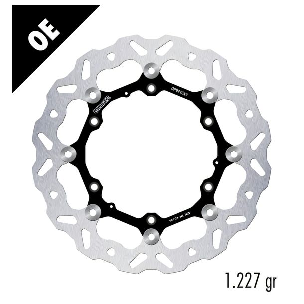 Bremsscheibe Galfer DF941CW WAVE® mit ECE R90 Zulassung, schwimmend vorne 320x5mm für Husqvarna Svartpilen Vitpilen, KTM Adventure 390 / 401 ccm Bj. 2019 - 2025