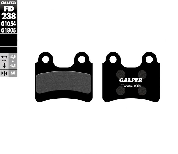 Bremsbeläge Galfer FD238G1054 Semi-Metall vorne für Scorpa SY 250 ccm Bj. 2000 - 2004
