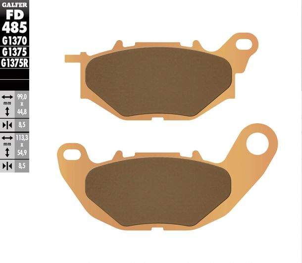 Bremsbeläge Galfer FD485G1375 Sinter-Metall SPORT vorne für Yamaha MT-03 A YZF R MT- YZF-R3 YP X-Max 125 - 321 ccm