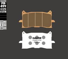 Plaquettes de frein Galfer FD499G1375R Sinter-métal Racing SPORT avant pour Honda CB R CBR 125 / 250 ccm Année 2018 - 2023