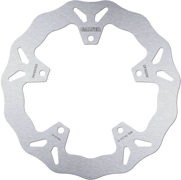 Disque de frein Galfer DF503W WAVE® avec homologation ECE R90, rigide avant 267x4mm (2 nécessaire) pour Yamaha XP T-Max YP R X-Max 400 - 560 ccm