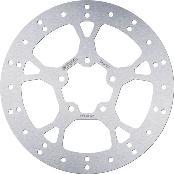 Disco freno Galfer DF671V ROUND con approvazione ECE R90, rigido anteriore 260x4mm (2 richiesto) per Aprilia Scarabeo Light Arrecife, Derbi Rambla Sport City Cube ie Street Atlantic