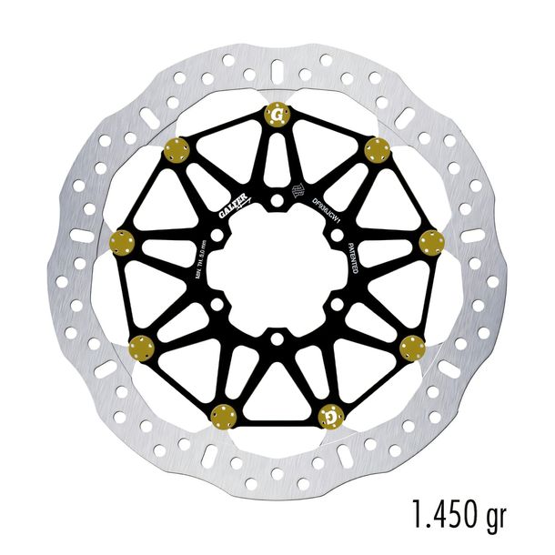 Bremsscheibe Galfer DF936JCW1G03 WAVE® FLOATECH ROAD mit ECE R90 Zulassung, schwimmend vorne 320x6mm (2 benötigt) für BMW M R RR Competition XR 1000 ccm Bj. 2019 - 2025