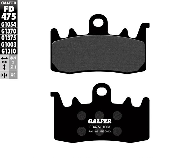 Remblokken Galfer FD475G1003 Gesinterd metaal Racing voor, Harley Davidson XLT Sportster S 1250 ccm Jaar 2021 - 2025