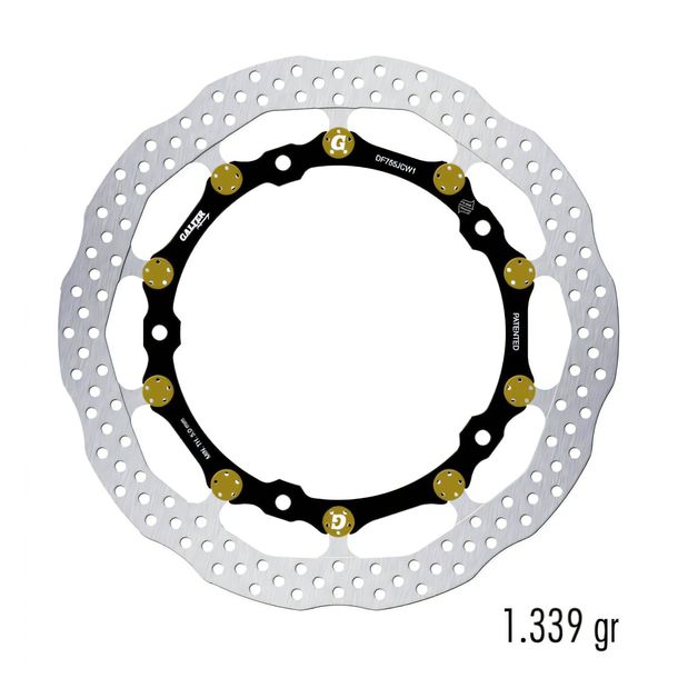 Bremsscheibe Set Galfer 2x DF755JCW1G03 WAVE® FLOATECH RACING schwimmend vorne 320x6mm für BMW S R RR 1000 ccm Bj. 2009 - 2022
