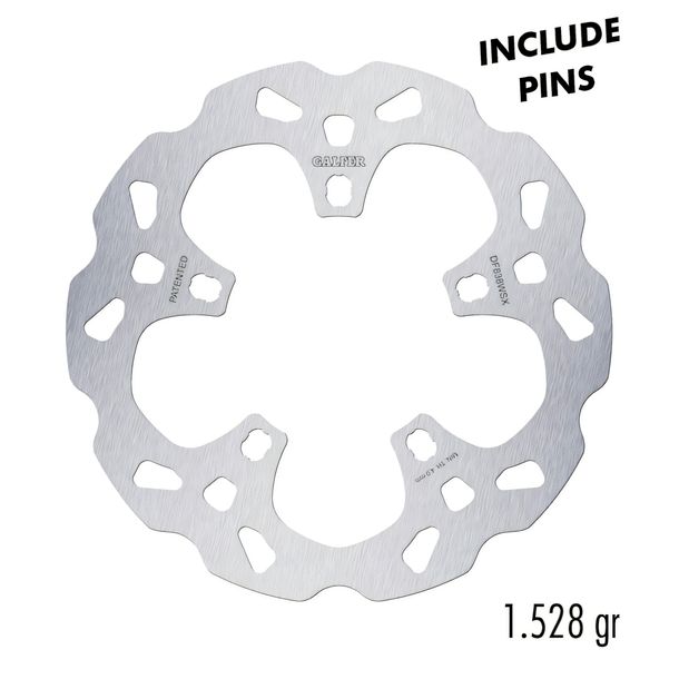 Remschijf Set Galfer 2x DF838WSX WAVE® Racing Oversize vast voor 330x5mm voor Harley Davidson EV Livewire ABS FXSBSE CVO Breakout FXSE Pro Street bouwjaar 2013 - 2022