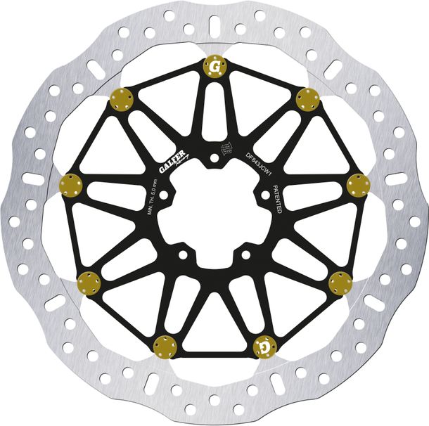 Remschijf Set Galfer 2x DF843JCW1G03 WAVE® FLOATECH ROAD met ECE R90-goedkeuring, zwevend voor 320x6mm voor KTM Brabus R Super Duke GT 1290 - 1390 ccm Bouwjaar 2016 - 2024