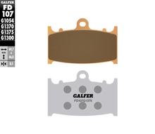 Bremsbeläge Set Galfer 2x FD107G1375 Sinter-Metall SPORT vorne für Kawasaki ZXR R ZZR, Suzuki RGV GSX F GSX-R 250 - 1200 ccm
