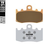 Remblokken Set Galfer 2x FD271G1375 Gesinterd metaal SPORT voor, BMW K S GT GTL ABS R ST HP2 Megamoto GS 850 - 1600 ccm Jaar 1999 - 2019