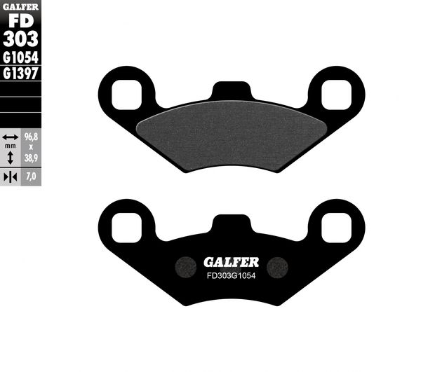 Bremsbeläge Set Galfer 2x FD303G1054 Semi-Metall vorne für Polaris Magnum RMK Sportsman Scrambler X Freedom Twin EFI MV7 X2 Hawkeye Predator Troy Lee