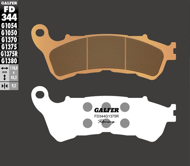 Bremsbeläge Set Galfer 2x FD344G1375R Sinter-Metall Racing SPORT vorne für Harley Davidson XL CA CB Custom T Super Low V Seventy-Two Forty-Eight XL NS Bj. 2014 - 2021