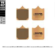 Bremsbeläge Set Galfer 2x FD437G1310 Sinter-Metall Racing vorne für BMW S R RR 1000 ccm Bj. 2009 - 2023
