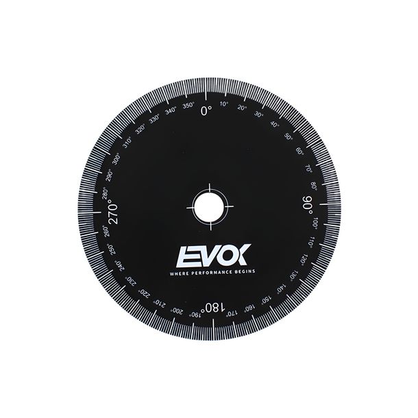 Ignition time disc Evok aluminum black/white for Vespa Classic Super Sprint V9SS1T V9A1T Sprinter SS PK S Automatica Elestart V5S1T Racer V9SS2T Primavera