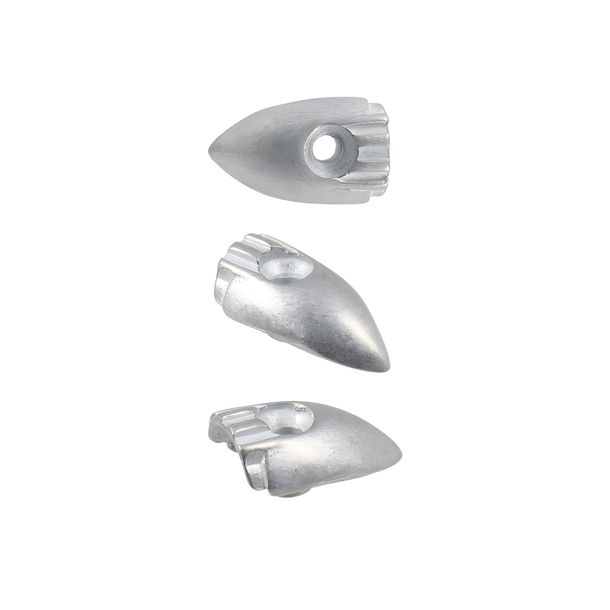 RMS Classic toe protector for Piaggio Vespa 125cc, aluminum, grooved