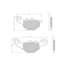Plaquettes de frein RMS Organic pour Suzuki Street Magic 50 avant