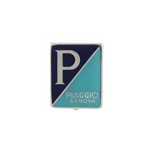 RMS Classic-badge voor Piaggio Genova Vespa 98 - 125cc 36x47mm aluminium