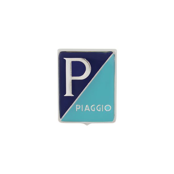 RMS Classic Piaggio Genova 36 x 47 mm aluminum logo for Vespa 125cc VN1-VN2
