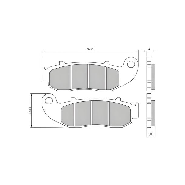 Pastiglie freno organiche RMS per Fantic Enduro-Motard 50/125cc