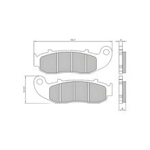 Plaquettes de frein organiques RMS pour Fantic Enduro-Motard 50/125cc
