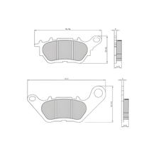 RMS Organic remblokken voor Yamaha YZF-R3 MT-03 A MWD Tricity YP R X-Max 125 - 321 ccm
