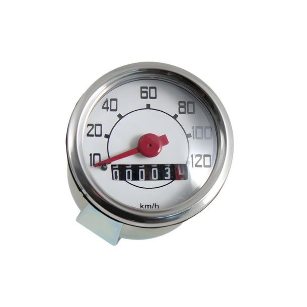Tacho RMS Classic 120 km / h mit Kilometerzähler für Piaggio Vespa 50cc N-R-L