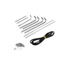 Trittbrettstreifen RMS Classic für Vespa 125 VM1-VM2, Aluminium, Gummi