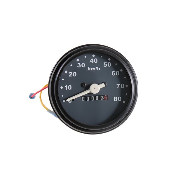 Tacho RMS Classic 70mm schwarz für Piaggio Vespa PK 50 – Bild 1