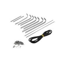 Trittbrettstreifen RMS Classic für Piaggio Vespa 125 V30-V33 Aluminium, Gummi