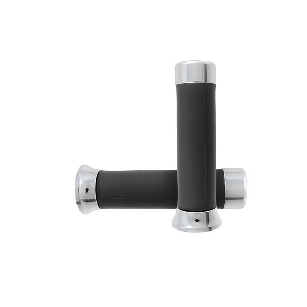 RMS Classic Grips voor Vespa PX 130mm zwart/chroom 582324
