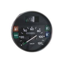 RMS Classic 105 mm snelheidsmeter zwart, chroom 120 km/h voor Piaggio Vespa Px 125 - 200cc