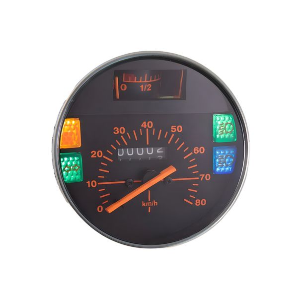 Tacho RMS Classic 105mm schwarz für Piaggio Vespa PK 50 XL