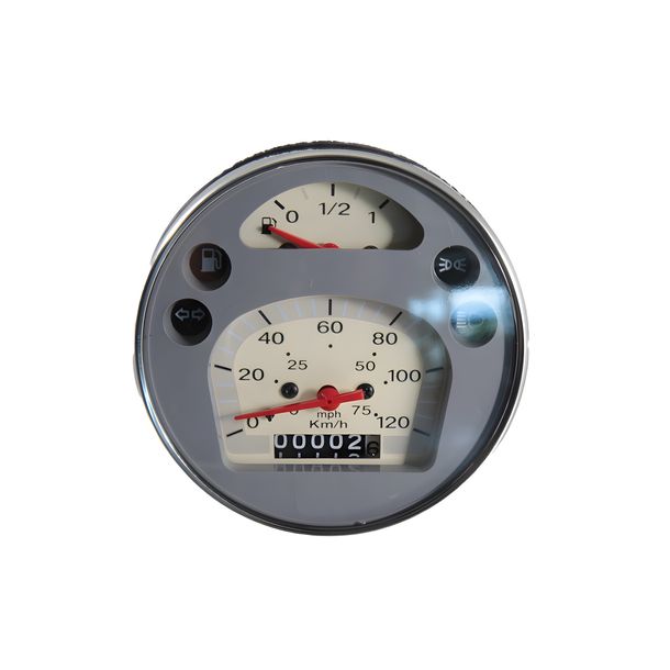 RMS Classic 105 mm speedometer chrome silver for Piaggio Vespa PX MY-LUSSO/98 125 - 150-200cc