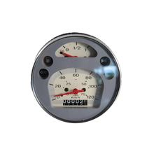 Tacho RMS Classic 105mm Chromsilber für Piaggio Vespa PX MY-LUSSO / 98 125 - 150-200cc