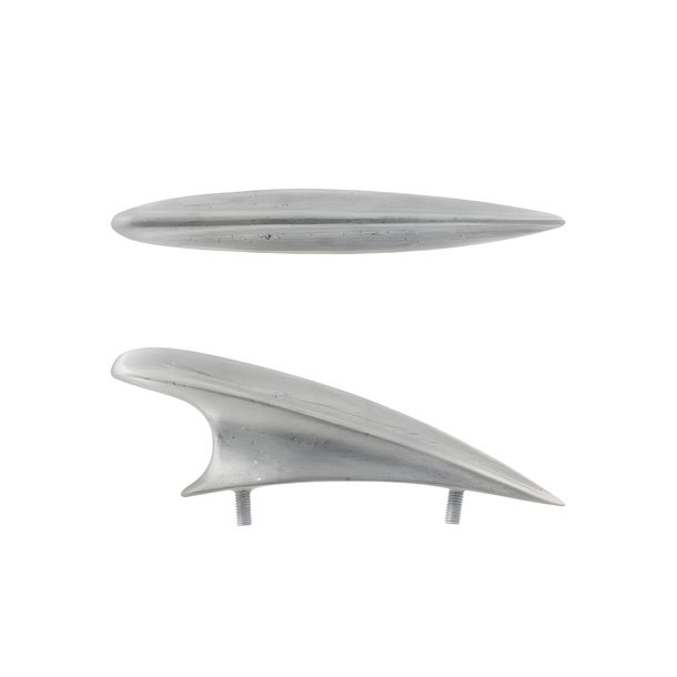 Kotflügelkamm RMS Classic poliertes Aluminium 60mm für Vespa 150 VL / VB1 / VD1 - 2 / GS