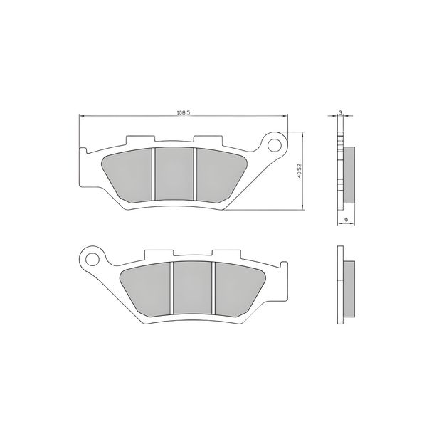 Pastiglie freno RMS Organic per anteriore Benelli TRK 502X