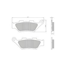 Pastillas de freno RMS Organic para Benelli TRK 502X delanteras