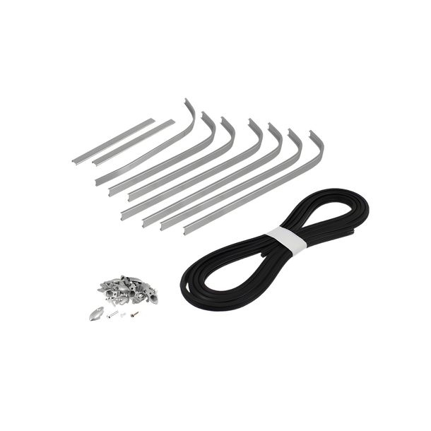 Bandes de marchepied en aluminium RMS Classic, caoutchouc pour Vespa 125 VN1-VN2
