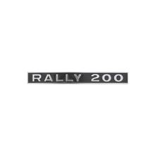 Emblème RMS Classic pour Vespa Rally 200cc 123x15 mm noir, chromé