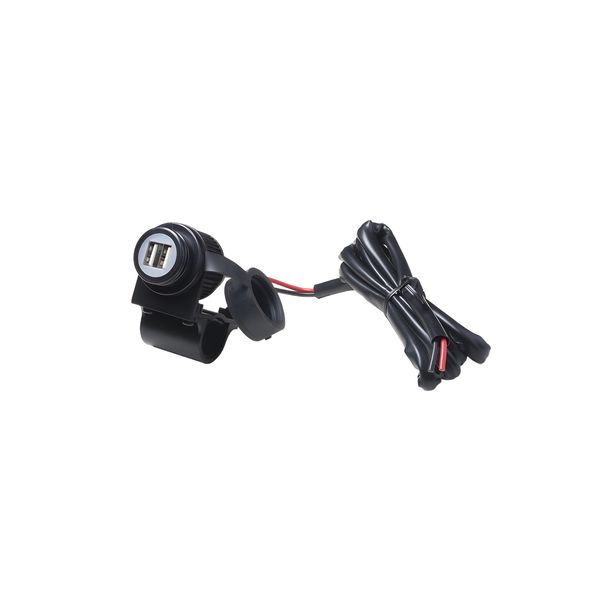 RMS double 2Amp-24W-12Vdc USB socket for handlebars