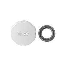 Tampa do Tanque RMS Classic 31mm Plástico branco para Piaggio Ciao SC Bravo