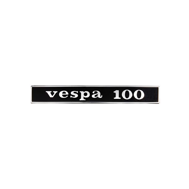 Emblema RMS Classic de aluminio de 132x17 mm para Piaggio Vespa 100cc