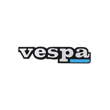 Embleem RMS Classic 115x25mm aluminium zwart, chroom voor Vespa PK80 - 125 S Automatica/ETS