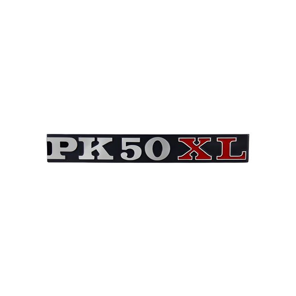 RMS Classic emblem for Vespa PK 50 XL 128mm aluminum black, silver, red