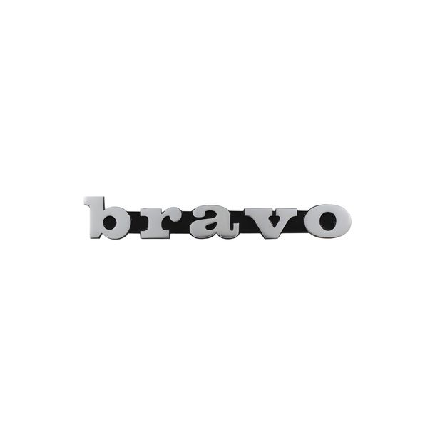 Emblème RMS Classic pour Piaggio Bravo noir/aluminium chromé