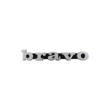 RMS Classic embleem voor Piaggio Bravo zwart/chroom aluminium