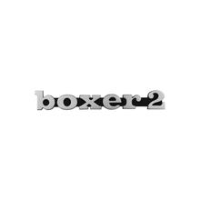RMS Classic Embleem voor Piaggio Boxer Aluminium Zwart/Chroom