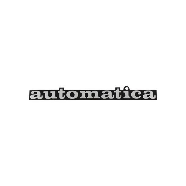 Emblema RMS Classic per Piaggio Automatica in alluminio nero, argento