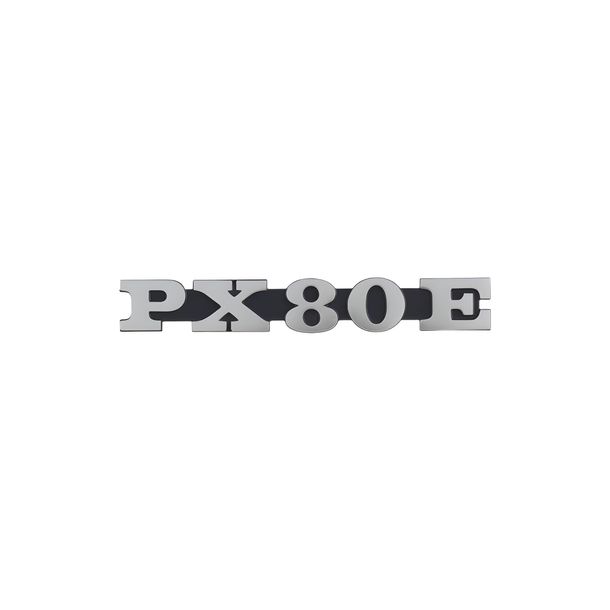 Emblema RMS Classic per Vespa PX 80E 130x33mm nero, cromato