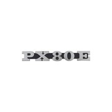 RMS Classic embleem voor Vespa PX 80E 130x33mm zwart, chroom