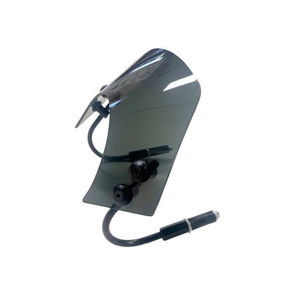 Windschild 101_Octane kurz getönt 11x30cm mit Halterung für Vespa GT, GTS – Bild 2